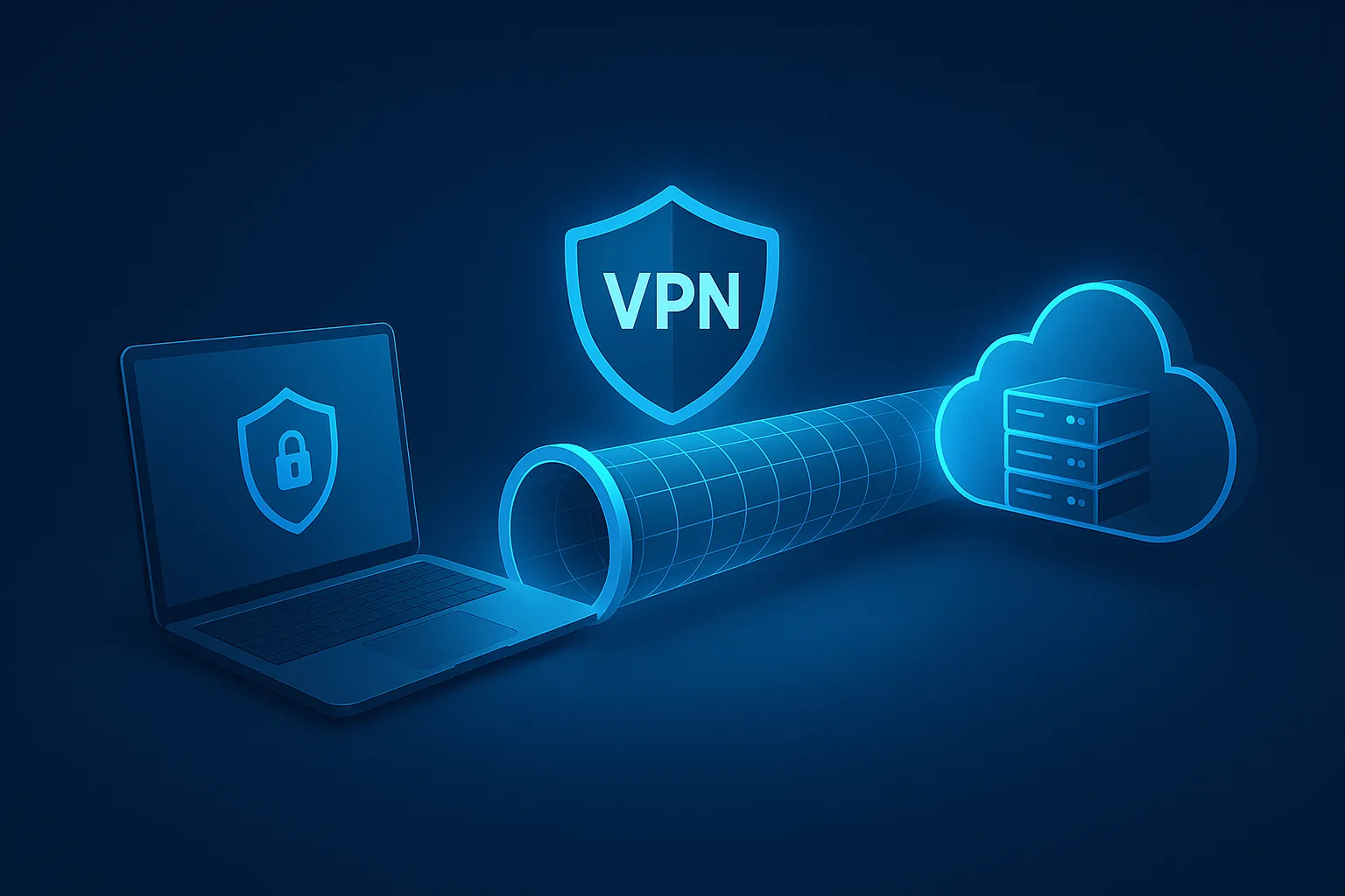 بررسی حالت‌های تونل و انتقال در VPN
